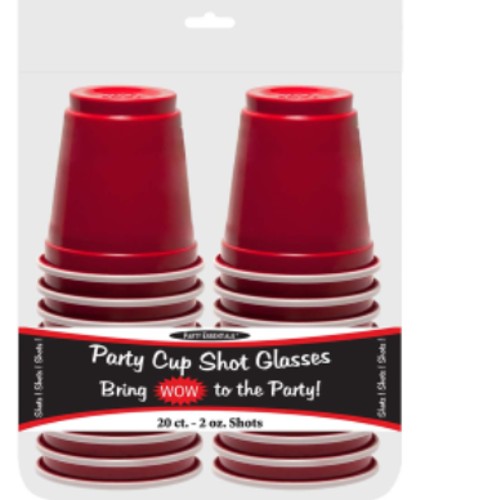 Plastic - Red Solo Shot Cups 2oz - People's Liquor Warehouse